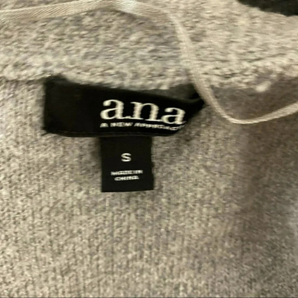 Ana S gray/black/white long open cardigan‎ LNC - Picture 4 of 5